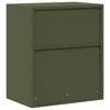Storage Cabinet Olive Green 60 X 40 X 70 Cm Steel