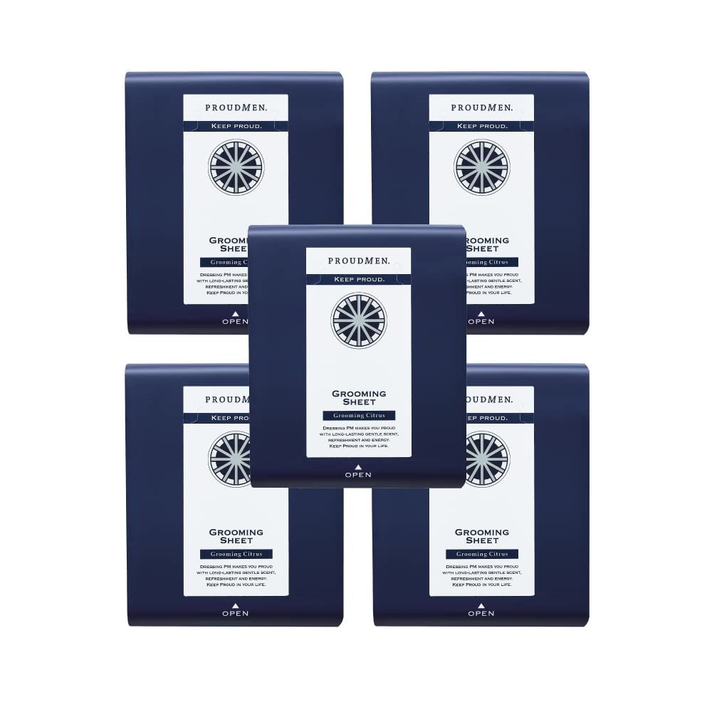 

Proud Men Grooming Sheets Grooming Citrus Scent 16 Sheets x 5 Set
