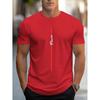 Tricou de umăr pentru bărbați la modă cu imprimeu caligrafic Paris