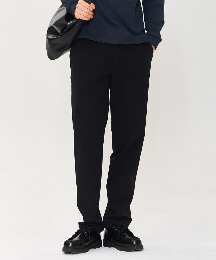 CHASECULT Men'S Stretch Tapered Slacks - Black