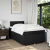 Vidaxl Continental Bed With Mattress, Black, Fabric, 120X200 Cm