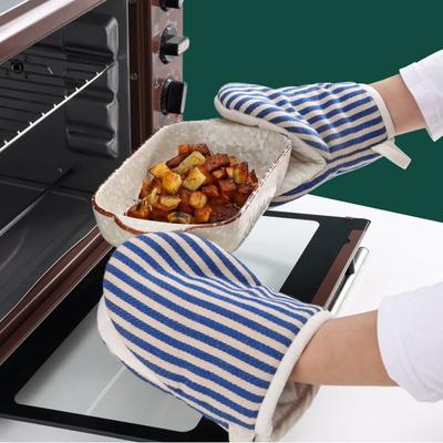 Anti-scalding Cotton Oven Gloves Duckbill Shape Thickened Half Finger Hand Mitts Heat Insulation Soft Oven Hand Clip Kitchen
