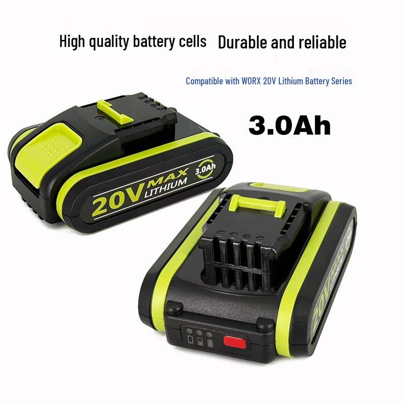 WORX 20V Lithium Battery-Compatible Universal Electric Drill with Small Footplate for Power Tools, 3.0/2.0Ah.