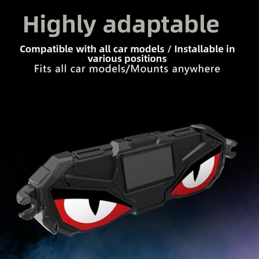 Suction Cup Devil Eyes Car Lights Vibration Lights on Car Warning Light  Car Decoration