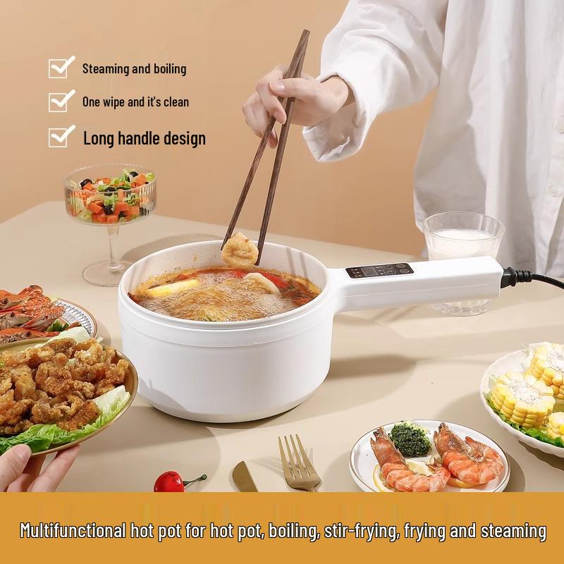 Mini Electric Hot Pot for 1-2 People - Versatile Cooking Pot for Dorms or Homes
