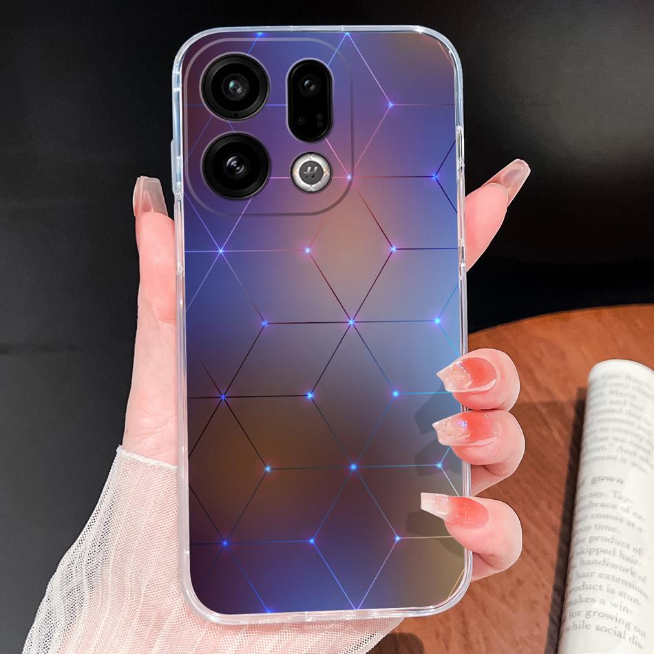 For Oppo Find X9 Pro Phone Case Unique Style Soft TPU Transparent Silicone Lightweight Cover For Oppo Find X 9 Protective Shell