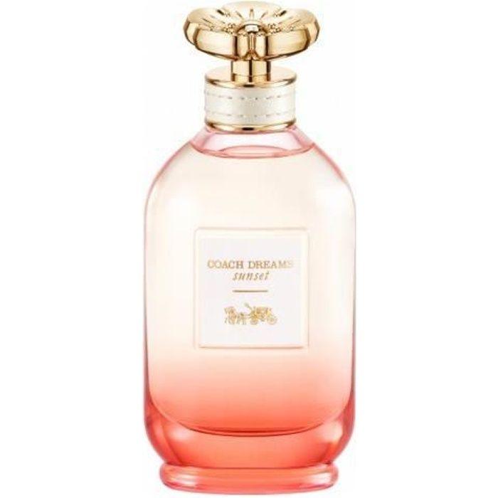 Coach Dreams Sunset, ambar-floral perfume, ideal for women who love floral and unique perfumes.