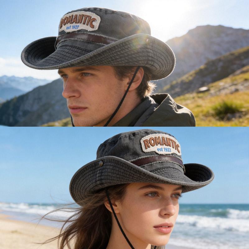 Fashion 2026 Bucket Hat Man Women Fisherman Fishing Cap Cotton With Leather Belt Embroidered Letter Design Outdoor Beach Sun Hat