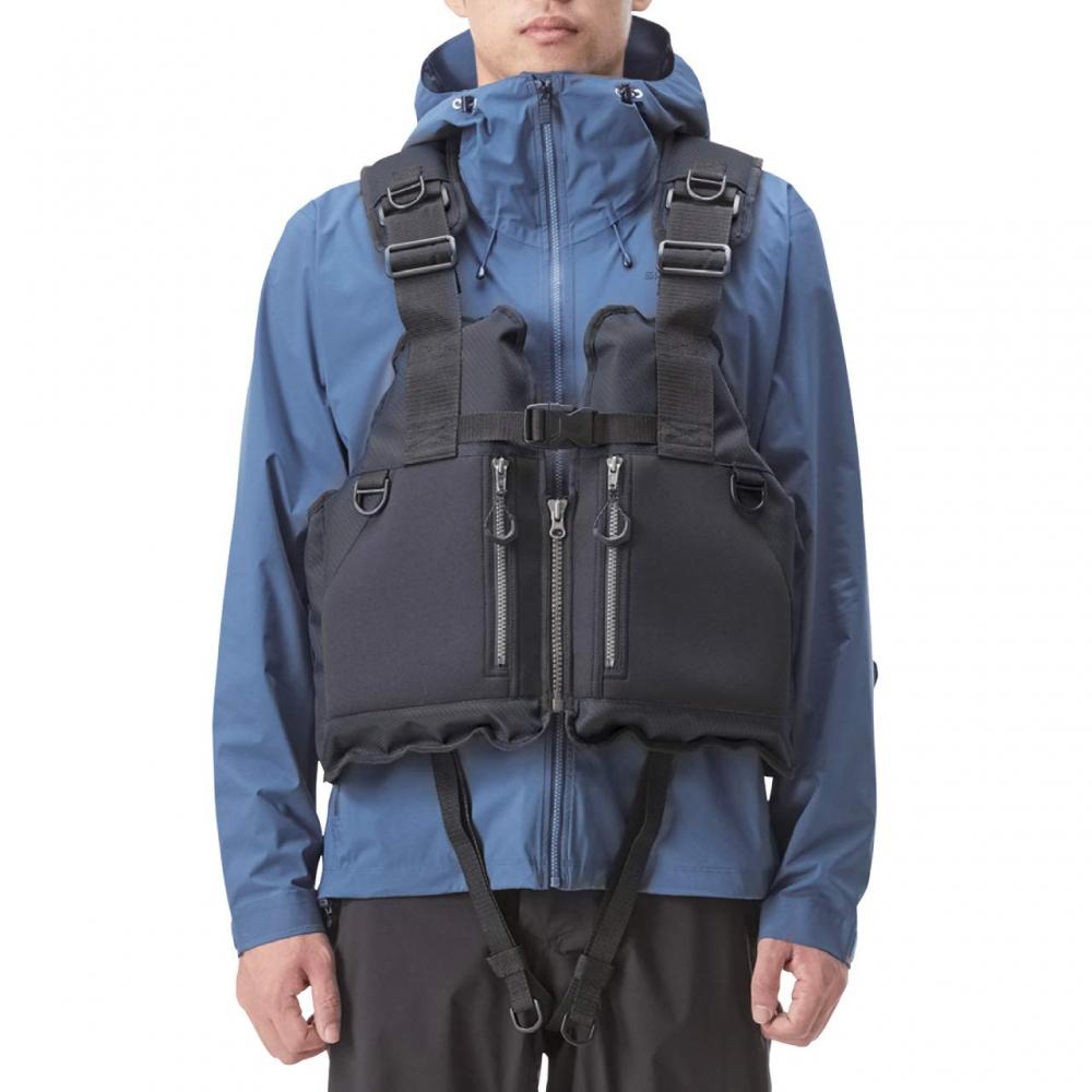 SHIMANO Fishing Wear Fixed Floating Vest Rock Shore Vest VF-029U Black 0 Rock Shore Rock Sea Saltwater