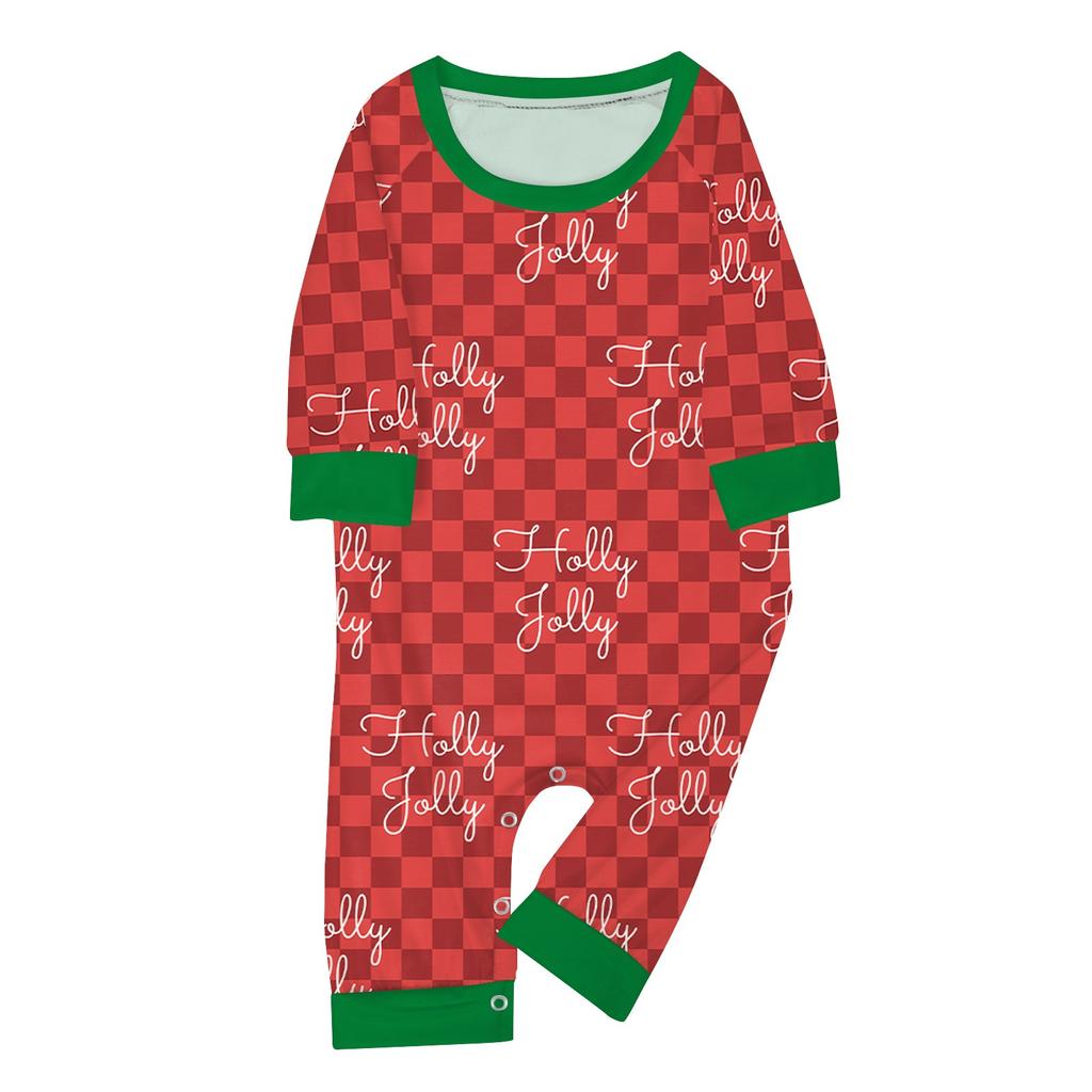 Christmas Parent Child Family Set Home Furnishings Christmas Pajamas Two Piece Set