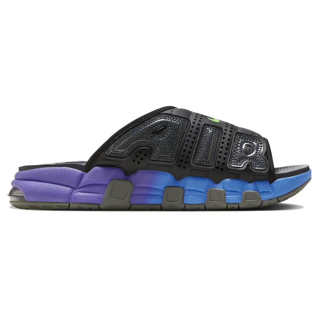 Neue Nike Air More Uptempo Slide Blau Lila Farbverlauf FN8893-034