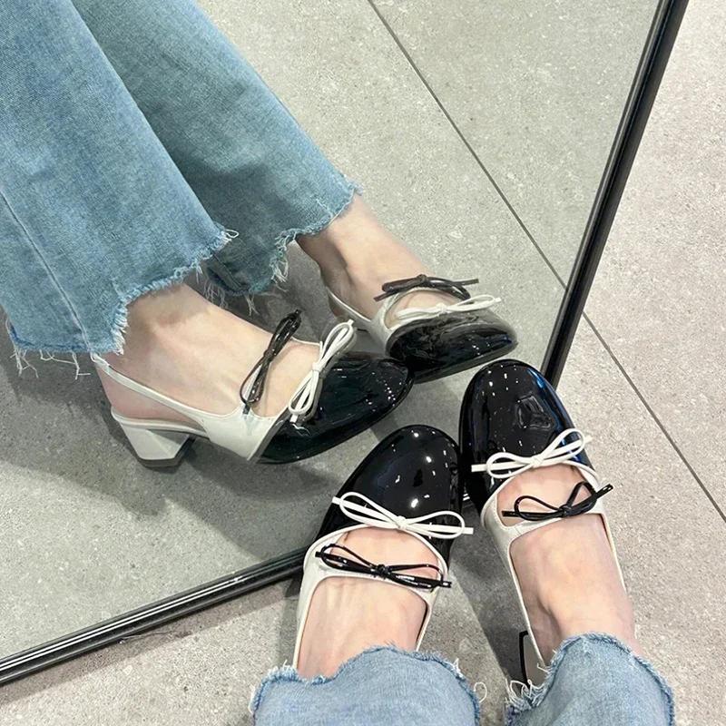 Designer Summer Open Toe Woman Sandals Fashion Elegant Butterfly-knot Shoes Ladies Outdoor Party Dress Pumps