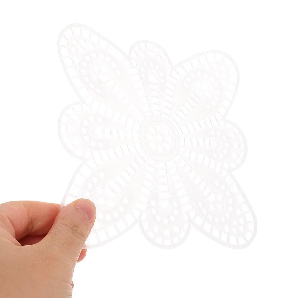 10PCS White Plastic Butterfly Sheet Knitting Board Grid Crochet Embellishments Plastic Mesh Cross Stitch Patterns