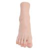 Silicone Foot Model Soft Touch Flexible Joint Positioning Realistic Mannequin Foot for Nail Art Jewerly Display Right