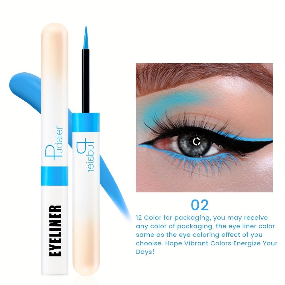 Pudaier 12 Farben Flüssiger Eyeliner Schimmer Glitzer Sexy Lidschatten Tragbar Wasserdicht Langlebiger Eyeliner Frauen Heißer Verkauf Make-up