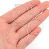 30pcs 20 25 30 35mm Stainless Steel Hoops Earrings Round Big Circle Ear Wire Hoop Wires For DIY Jewelry Making Earrings Supplies
