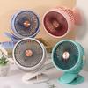USB Rechargeable Three-Speed Clip-On Desktop Fan with Logo