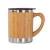 Bamboo Coffee Tea Cup Insulated Coffee Mug for Office Keeps Drinks Hot or Cold