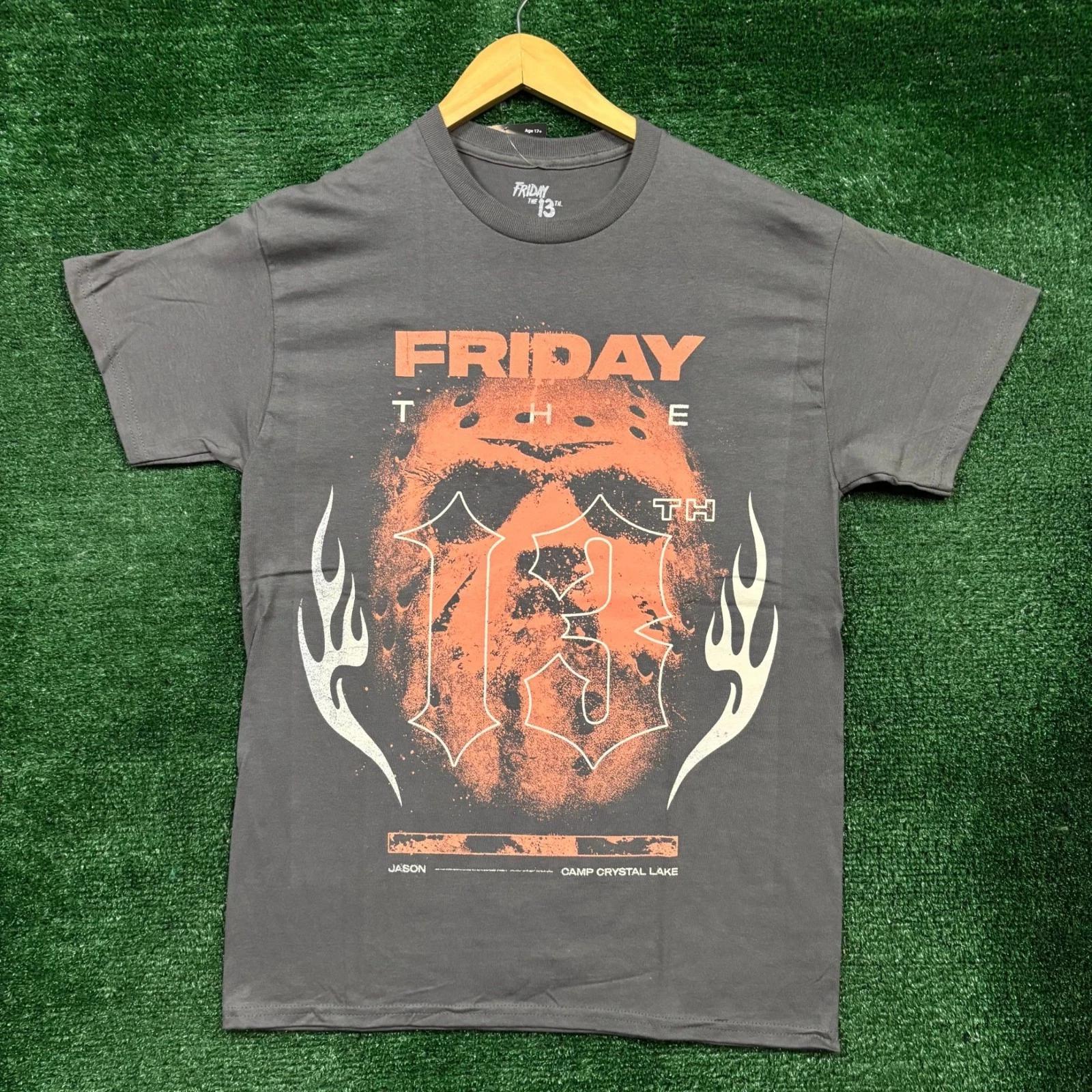 Friday the 13th Jason Voorhees Camp Crystal Lake T-shirt Size Medium S