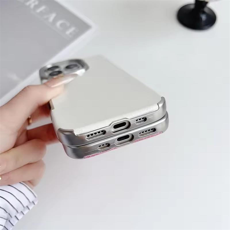 ფუფუნების ელექტროფირფიტოვანი ბრჭყვიალა ტელეფონის ქეისი iPhone 16 15 14 13 12 11 Pro Max-ისთვის, დარტყმაგამძლე ქეისი