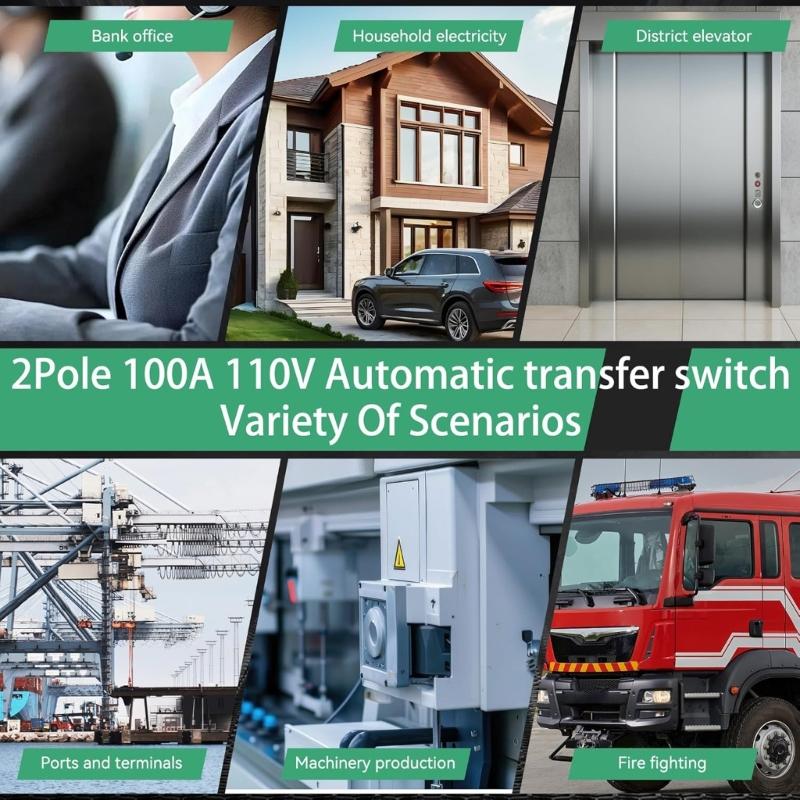 Automatic Transfer Switches With LED Display For Double Power Supply & Voltages Protections Generator Transfer Switches