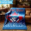 Custom Name Toronto Jays Blanket Bedding Blanket for Women Men, Soft Throw Blankets for Couch,Bed, picnic, Christmas gifts