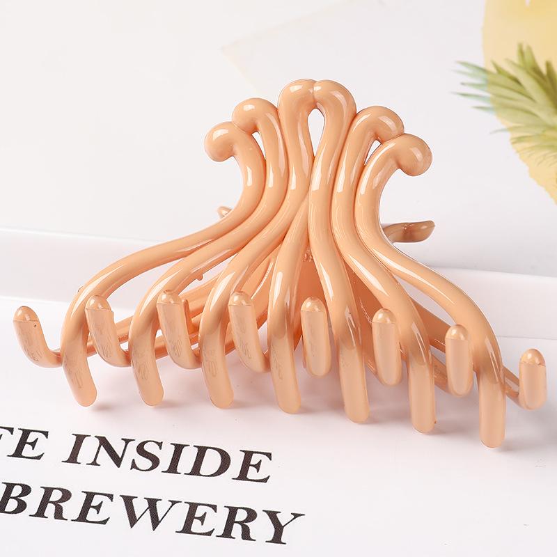 Geometric Forked Claw Clip: Japanese & Korean Fashion Hair Accessory for Women