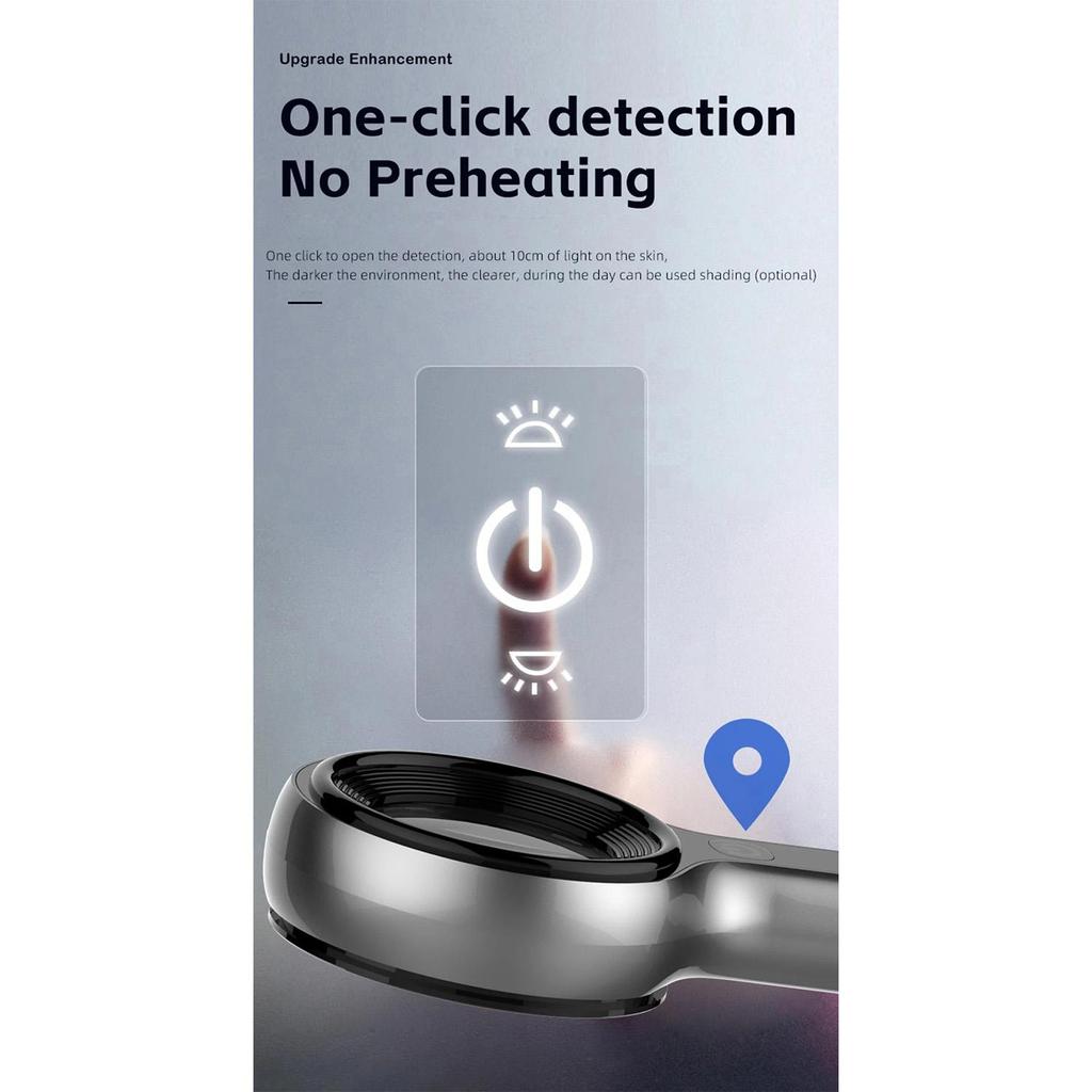 NEW UV Magnifying Woods Lamp Skin Analyzer Facial Beauty Testing Light for Skin Care Analysis Detection