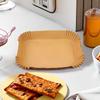 100pcs Oilproof Air Fryer Paper Non-Stick Parchment Paper Air Fryer Mat Disposable Paper  Microwave