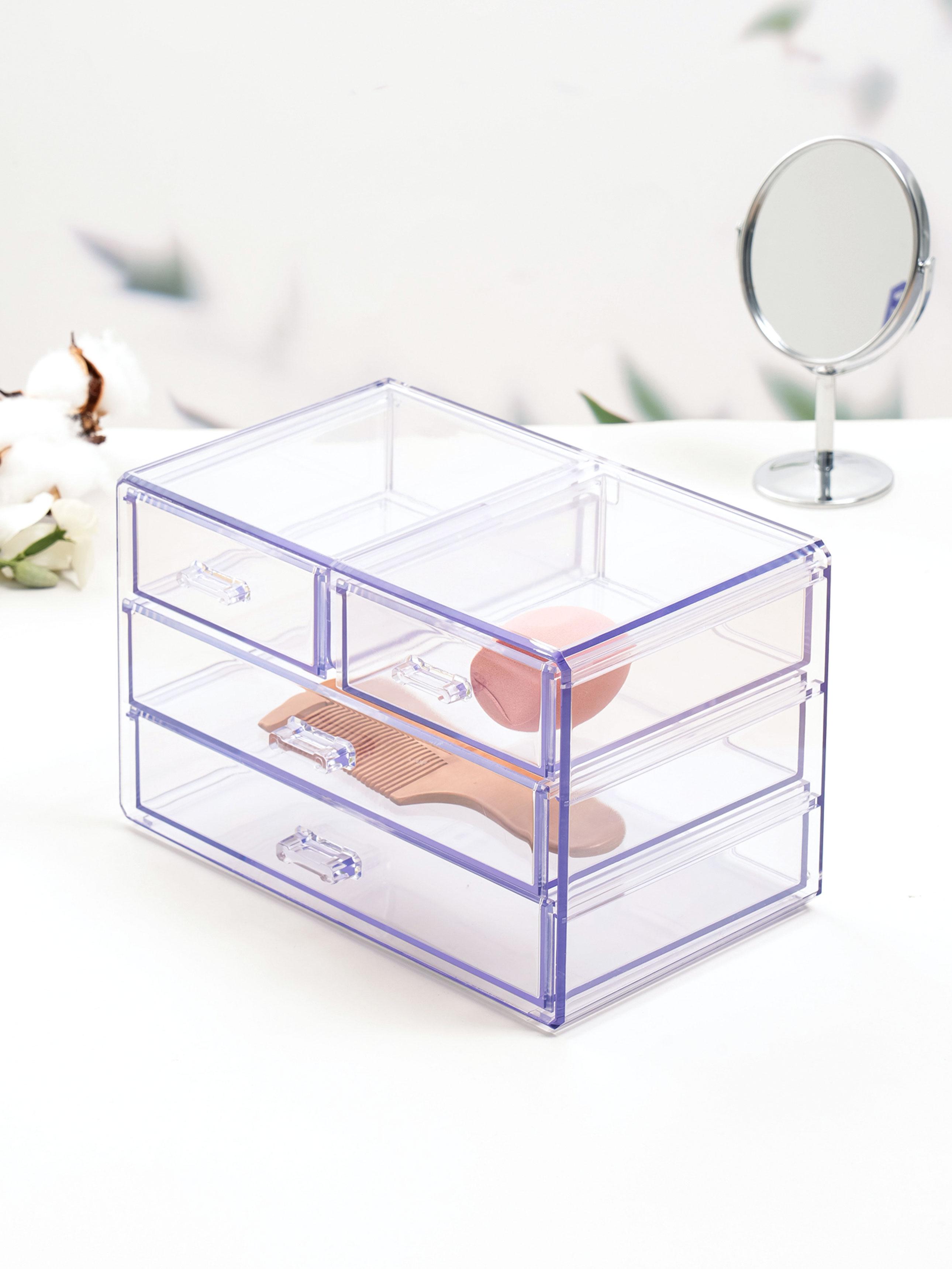 Clear Acrylic Multi-Purpose Storage Drawer Organizer 1ea