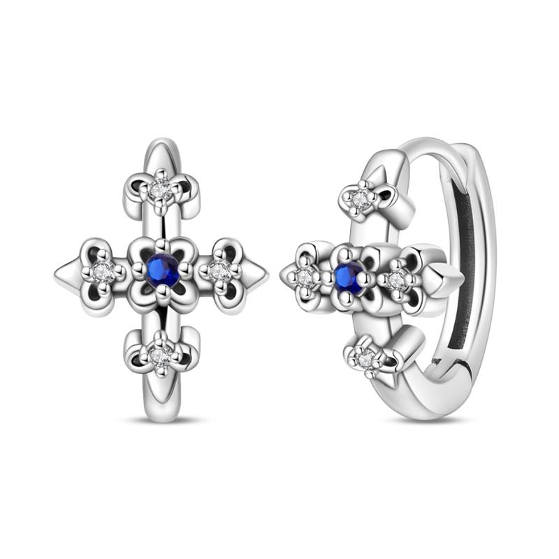 Women's Spring 925 Silver Butterfly Dragonfly Flowers Color Romantic Sweet Earrings Fit for Party Delicate Gift Jewelry