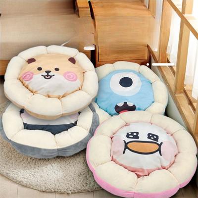 Ins Style Katze und Hund Universal Herbst und Winter Cartoon Nest Blütenblatt Nestmatte Smiley Face Nest
