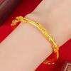 Blooming Flowers Adjustable Pure Silver Women's Bangle - Simple Fashion Bracelet