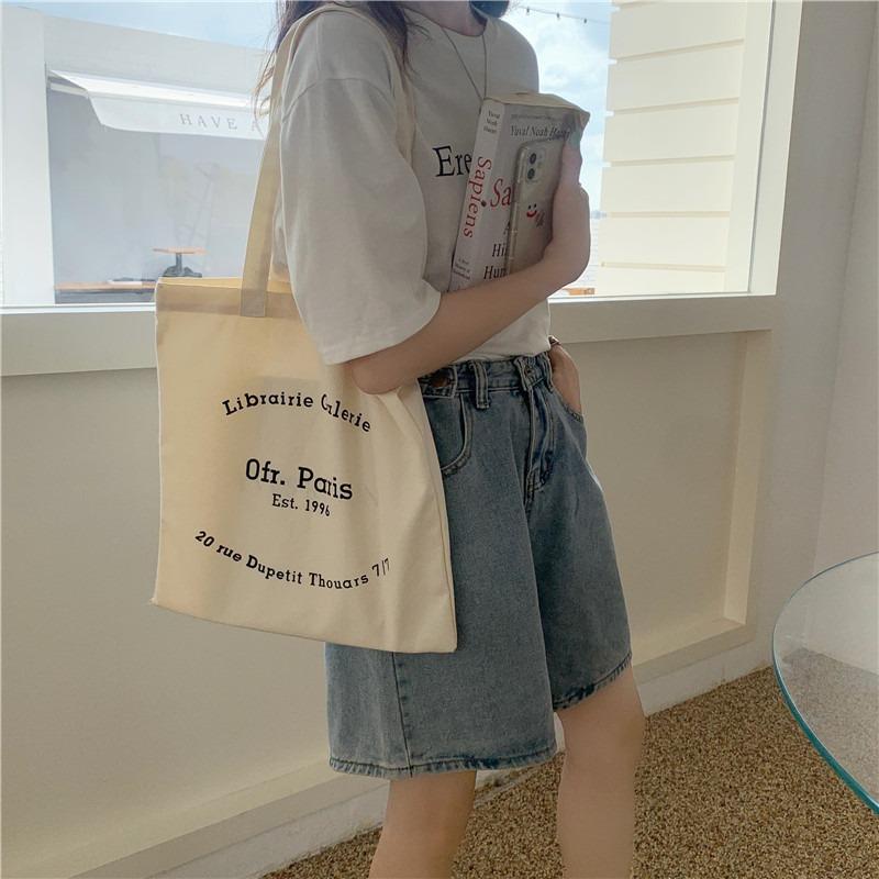 11 Peripheral Canvas Bags Wind Handheld Shoulder Bags School Girls Shopping Cloth Bags