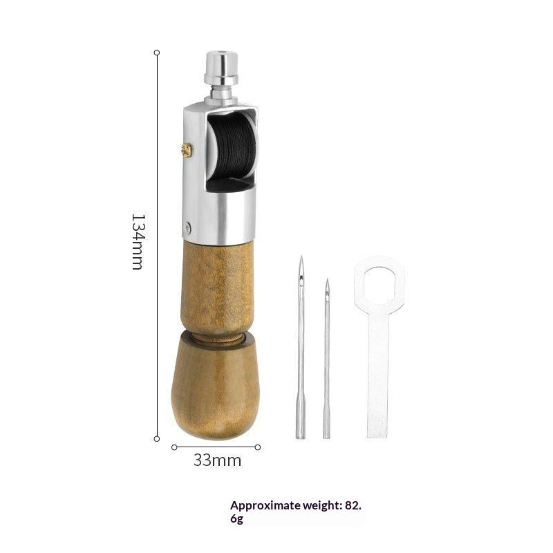 DIY Leather Sewing Awl Kit Waxed Thread Hand Sewing Tools Leather Craft Edge Stitching Belt Strips Shoemaker Canvas Repair Tool