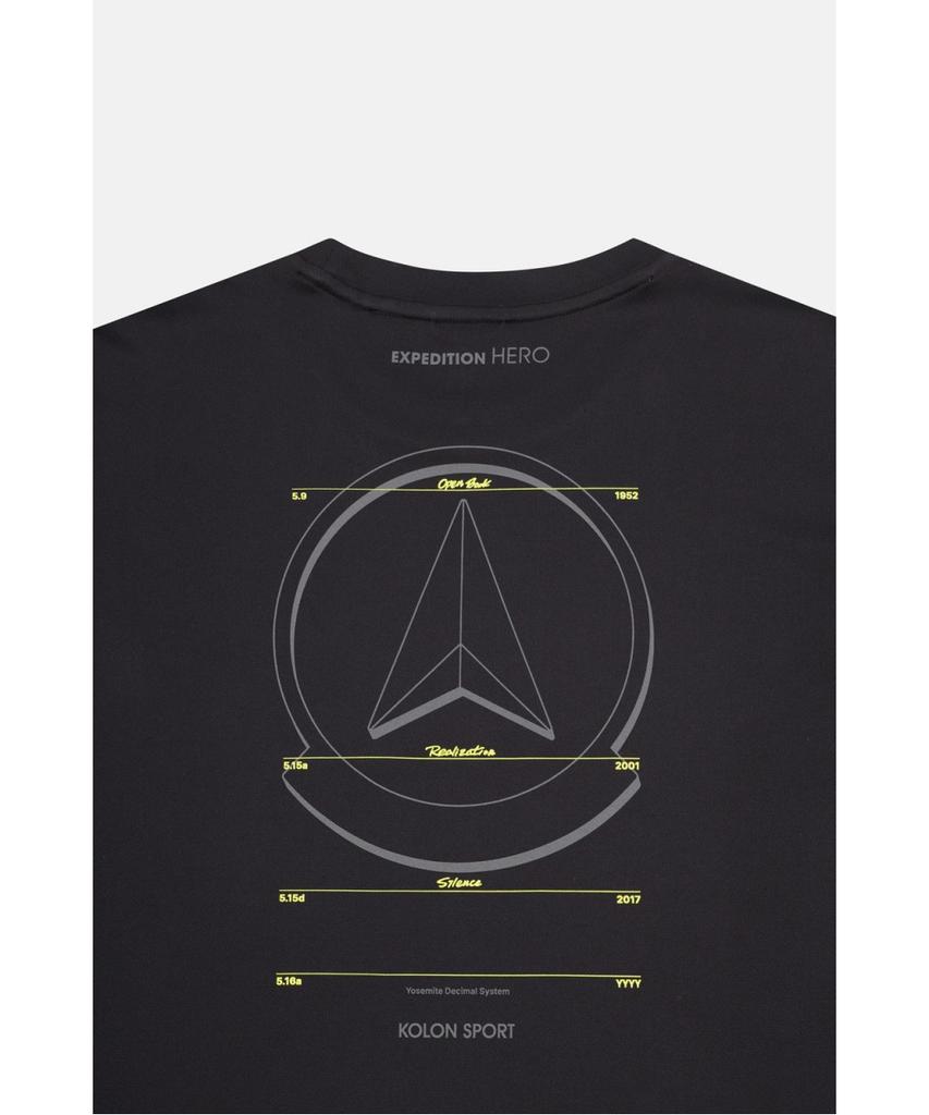 Koolongseupocheu Hero Unisex Polartec Graphic Short Sleeve Round Neck T-Shirt Jwtcx26057Blk