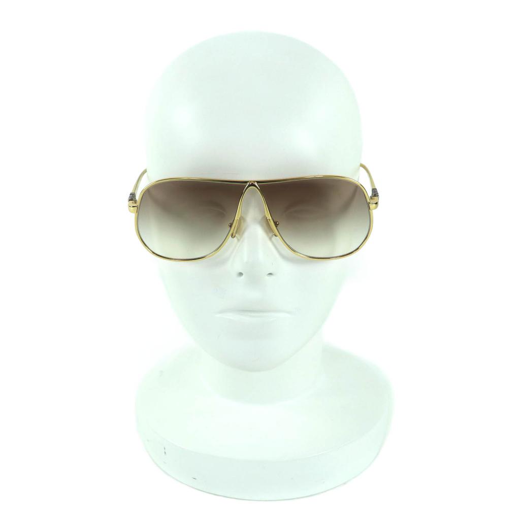 Excellent MIUMIU sunglasses Teardrop eyewear gold Women SMU A56 Used