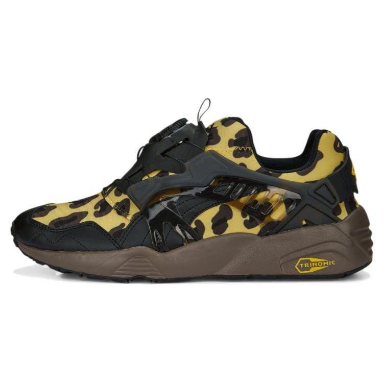 Puma Disc Blaze Leopard Unisex Sneakers Brown Light-Straw Chocolate 391960-01