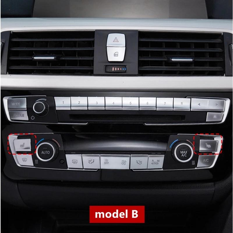 Center Console Air Conditioning Buttons Sequins Decoration Decals Stickers Chrome ABS 21Pcs For BMW F30 F32 F34