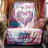 Sisterhood Through Butterflies Personalized Name Blankets Soft And Comfortable Against The Skin Naps And The Office A Wonderful Gift For Friends