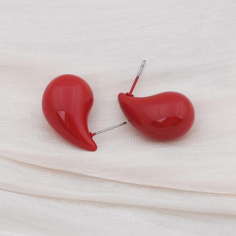 Colorful Water Droplet Drop Earrings Trendy Geometry Simple Dangle Earrings for Women Wedding Party Trendy Statement Jewelry