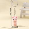 Fashion Plush Resin Mouse Keychain Creative Backpack Pendant  Bag Accessories