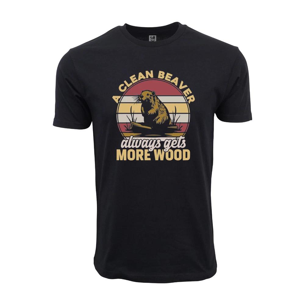 A Clean Beaver Always Gets More Wood Graphic T Shirt S