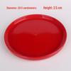 Red Round Ceramic Porcelain Plate - Festive Wedding Tableware, Microwave Safe Decor Dish