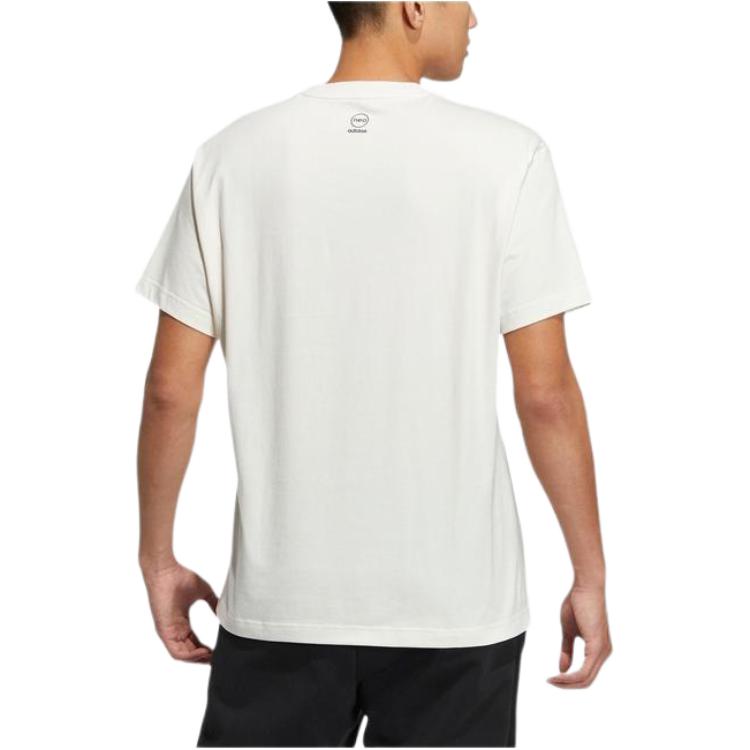 adidas Neo Gradient Logo Print T-Shirt Men Tops White HS8834