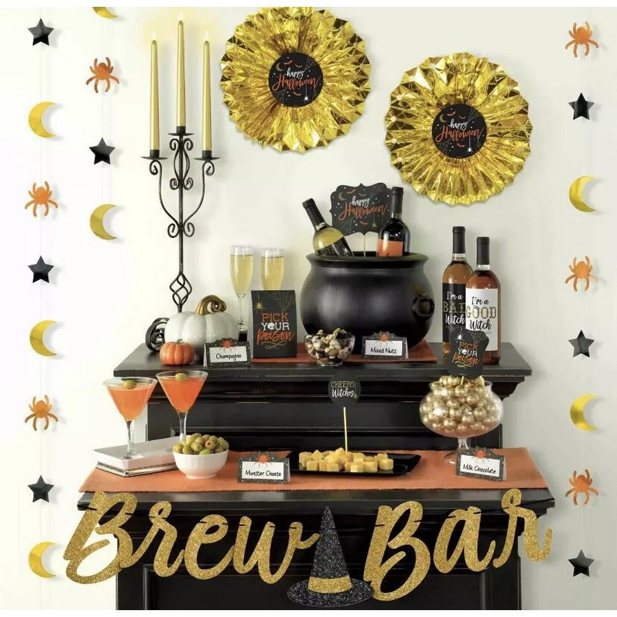 Amscan Wicked Brew Bar Halloween Decorating Kit (Pack of 23)