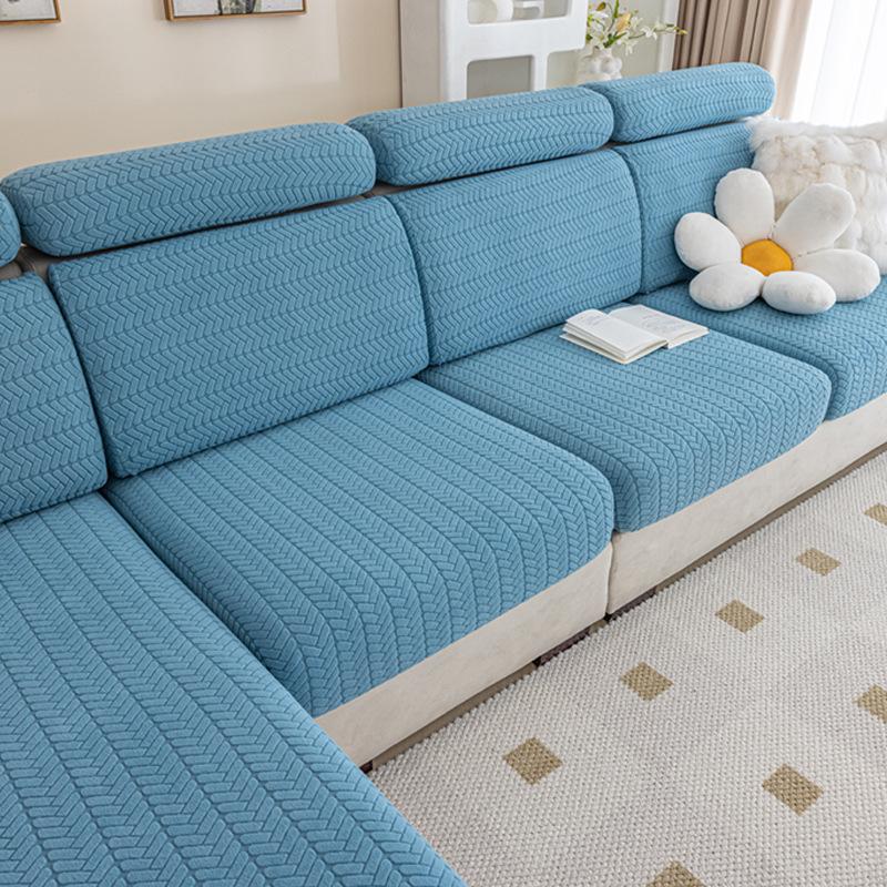 Elastic Sofa Cover Cushion Cover Sofa Hat Solid Color Sofa Cover All-inclusive Four Seasons Universal Cover Sofa Cushion Cover