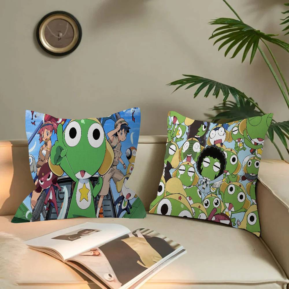 Keroro Frog Cool Gunsou Sergeant Personalized Pillow Dust Cover Bedroom Kids Party Decoration Pillowcase Birthday Children Gift