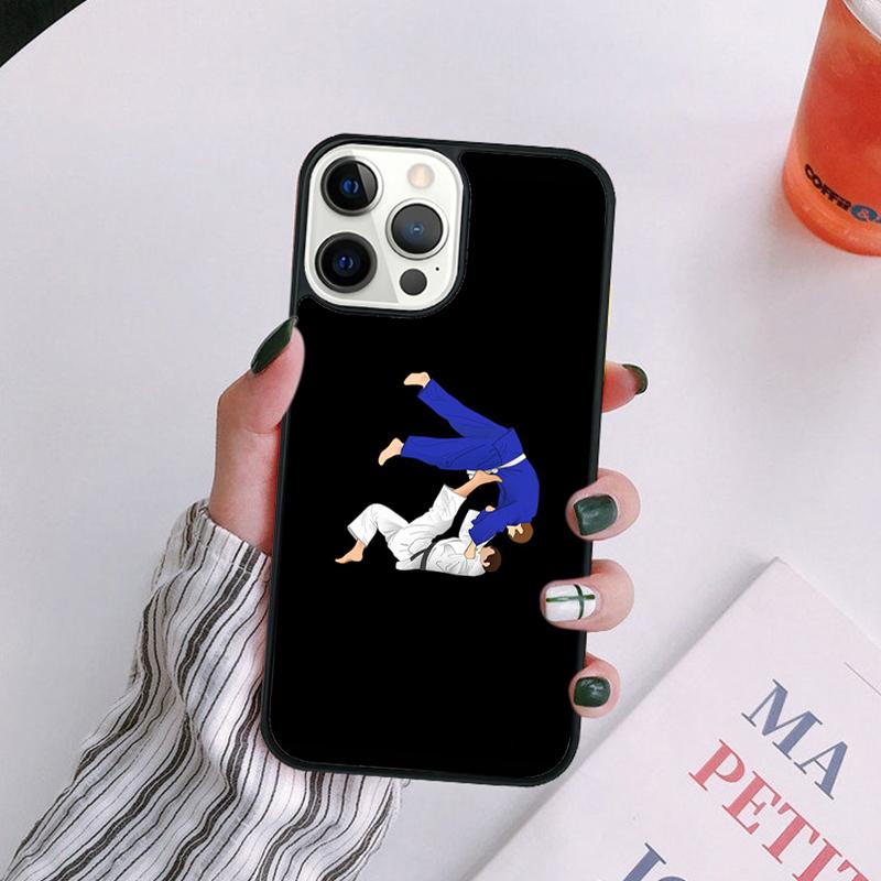 Japanese Martial Arts Judo Phone Case For iPhone 17 Air 14 13 12 16Pro Max 15  Plus Cover Shell Max coque