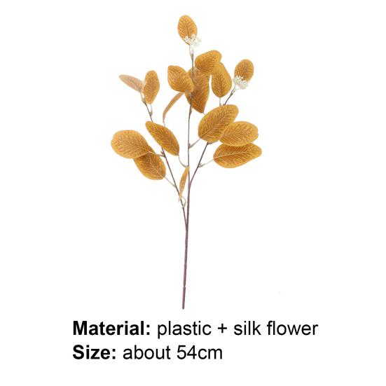 Faux Eucalyptus Leaves Elegant Exquisite Beautiful Artificial Fake Wedding Home Cafe StorePlant Decor
